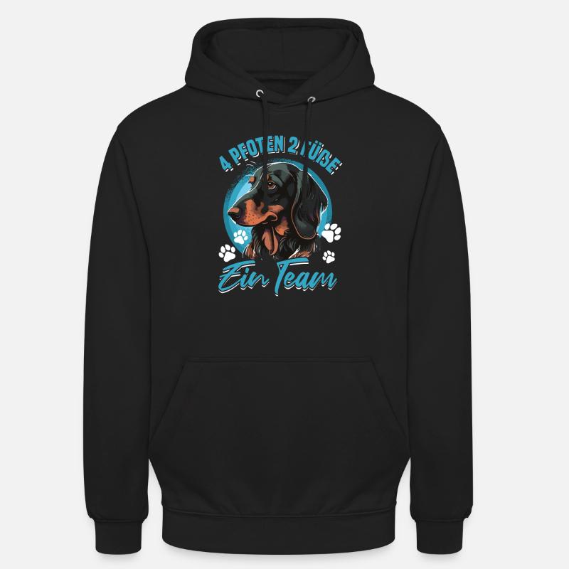 Dackel Geschenk - Unisex Hoodie - Schwarz