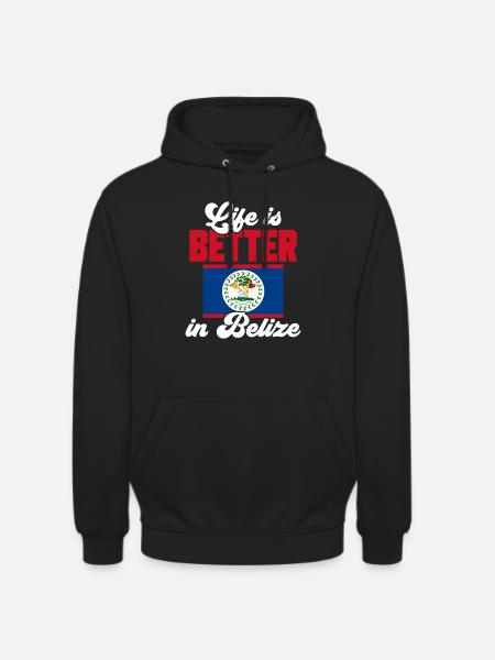 Belize Flagge Belizer - Unisex Hoodie - Schwarz