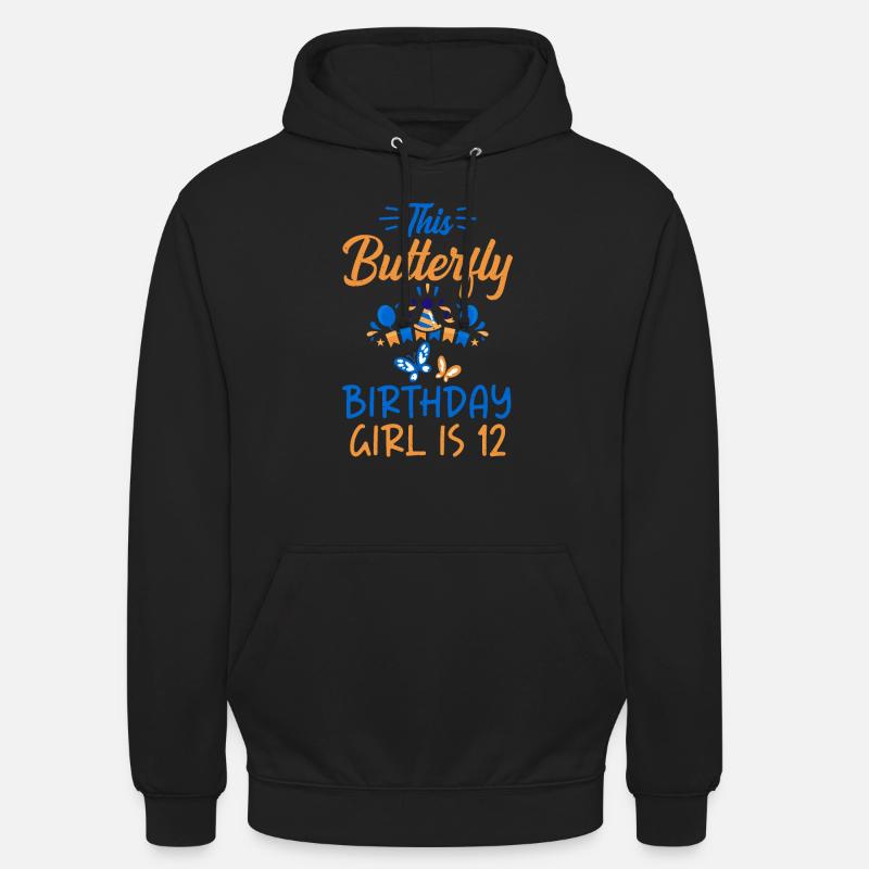 Cadeaux d’amant de papillons - Sweat-shirt à capuche unisexe - noir