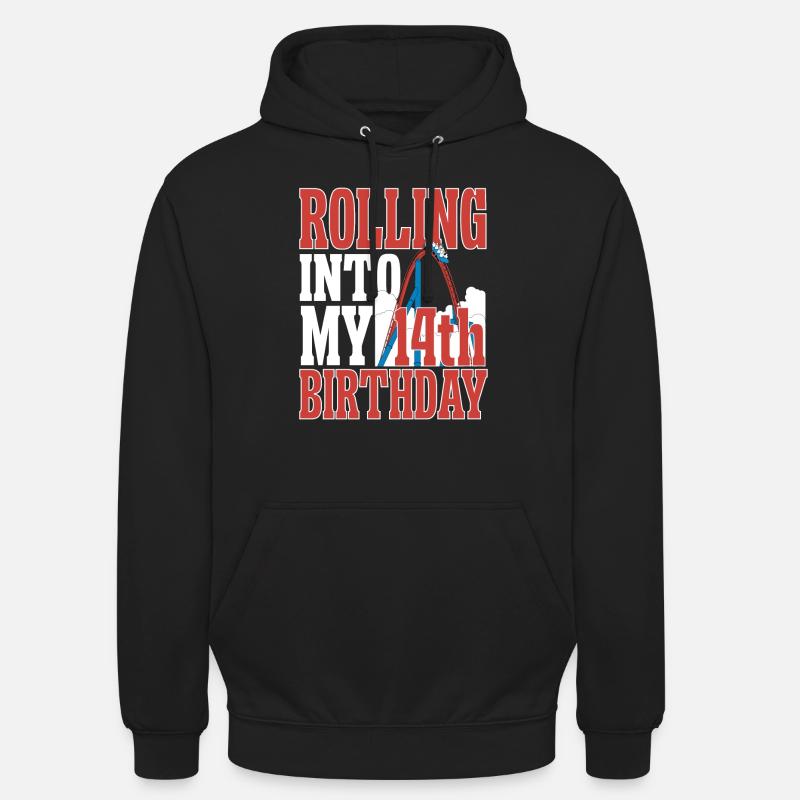 Achterbahn Rollercoaster Freizeitpark - Unisex Hoodie - Schwarz