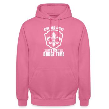 Pfadfinder - Unisex Hoodie - Pink - Vorne - Alina (178cm) & Michal (187cm)