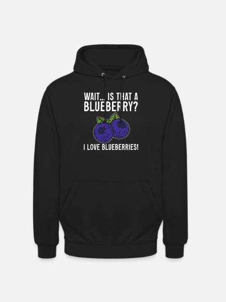 Blueberry, Fruit, Blueberry - Unisex Hoodie - black