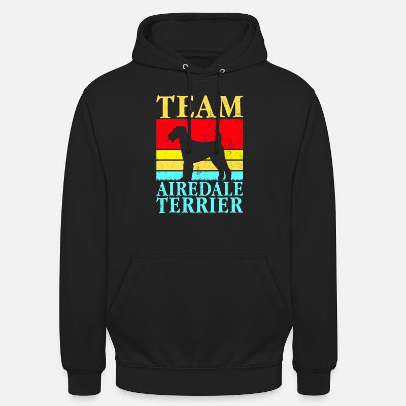Cadeaux Airedale Terrier - Sweat-shirt à capuche unisexe - noir
