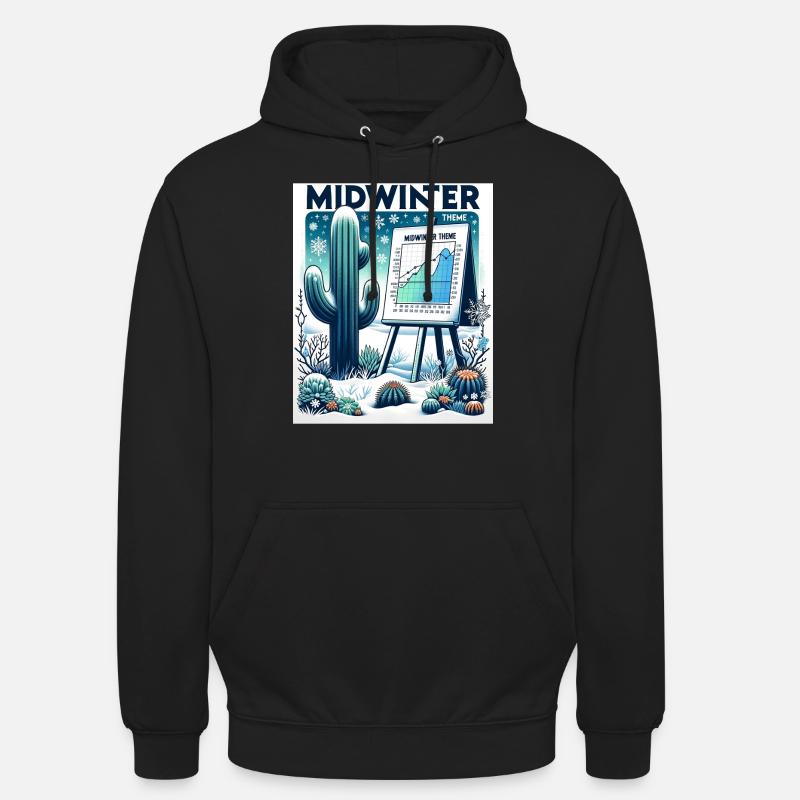 Midwinter Cacti Theme - Unisex Hoodie - Schwarz