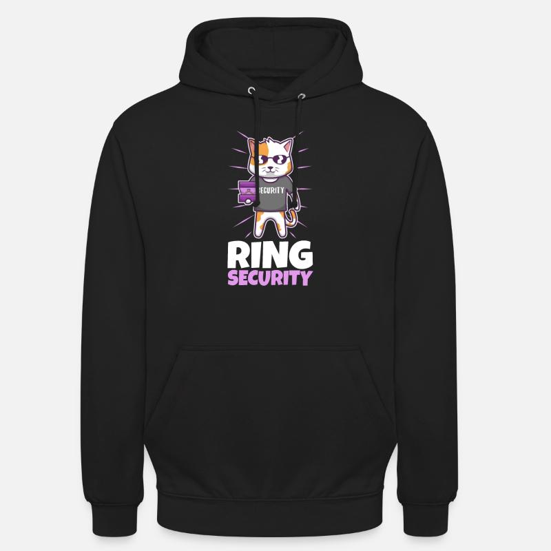 Bague de sécurité Mariage - Sweat-shirt à capuche unisexe - noir