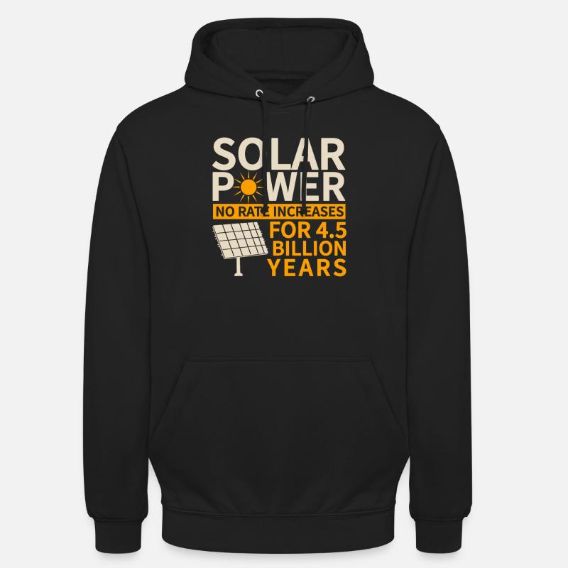 Solarmodul Solarenergie Solarstrom - Unisex Hoodie - Schwarz