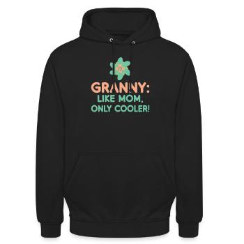 Grandma Gifts - Unisex Hoodie - Schwarz - Vorne - Alina (178cm) & Michal (187cm)