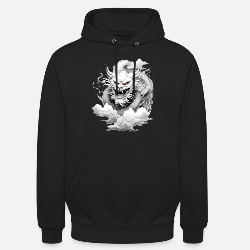 Année du Dragon 2024 - Sweat-shirt à capuche unisexe - noir