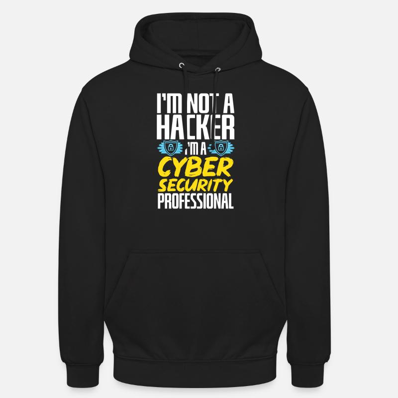 Cybersecurity Hackers IT Security - Unisex Hoodie - black