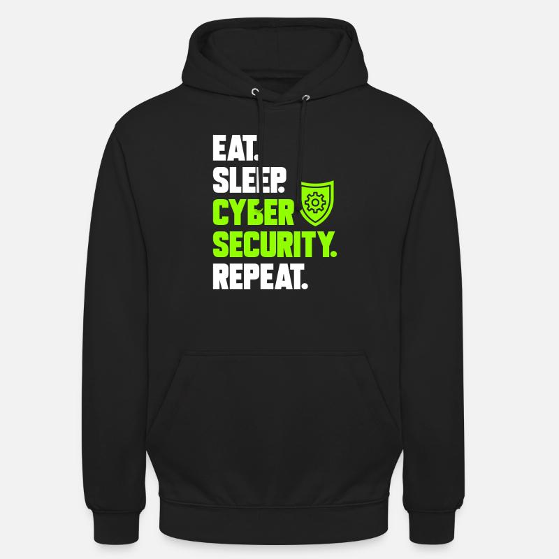 Cybersecurity Hackers IT Security - Unisex Hoodie - black