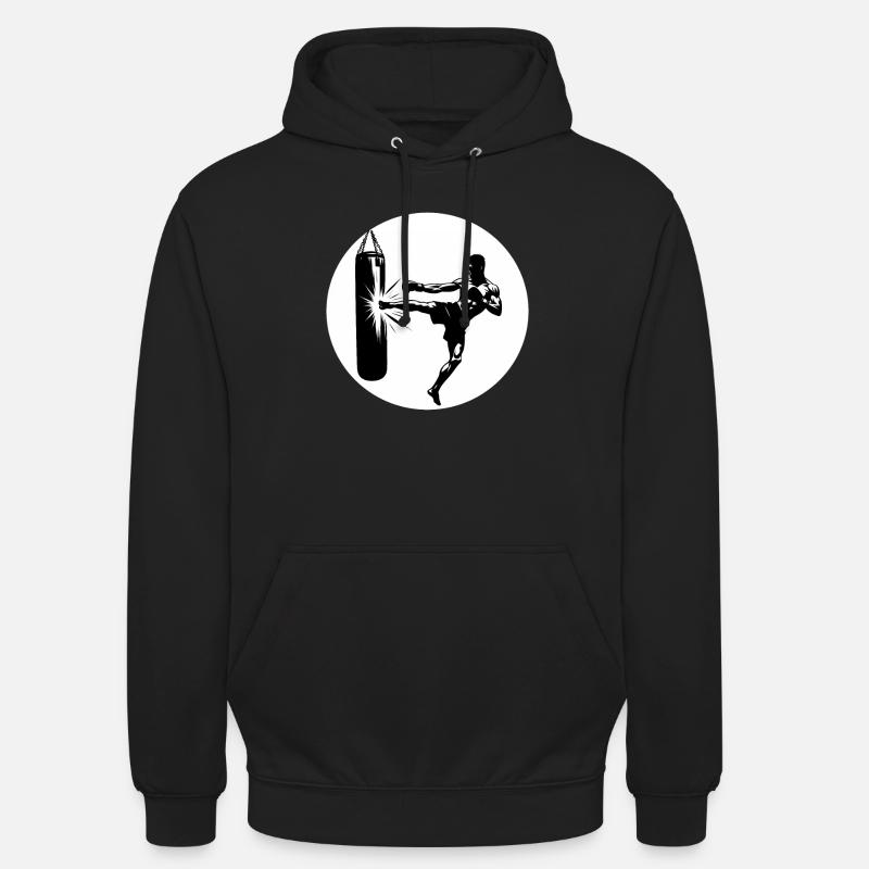 Kickboxing Kickboxer Acolyte - Sweat-shirt à capuche unisexe - noir