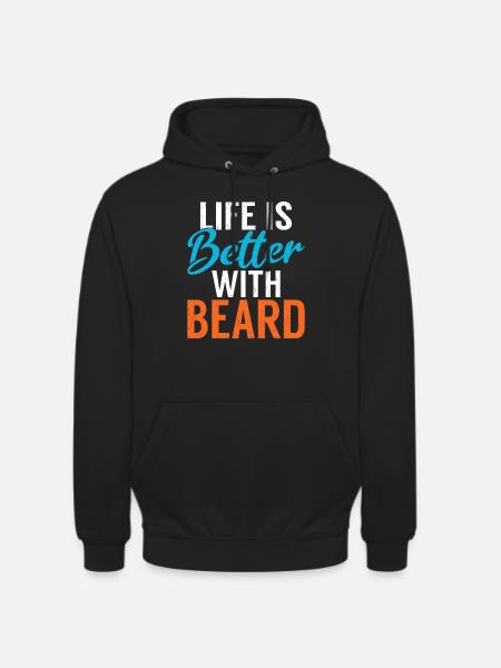 Giftidea Beard Men - Unisex Hoodie - black