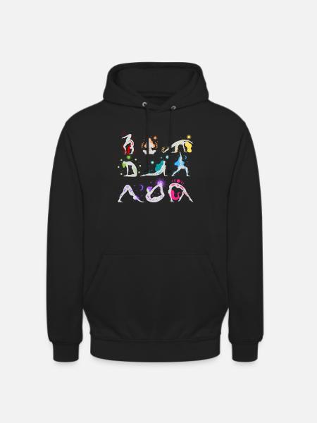 Rainbow Yoga Women - Unisex Hoodie - black