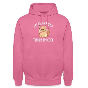 Chinchilla - Unisex Hoodie - Pink - Vorne - Alina (178cm) & Michal (187cm)