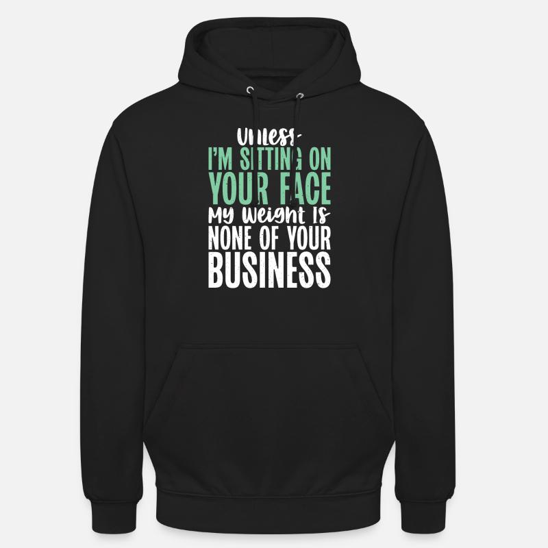 Cadeaux de graisse drôles - Sweat-shirt à capuche unisexe - noir