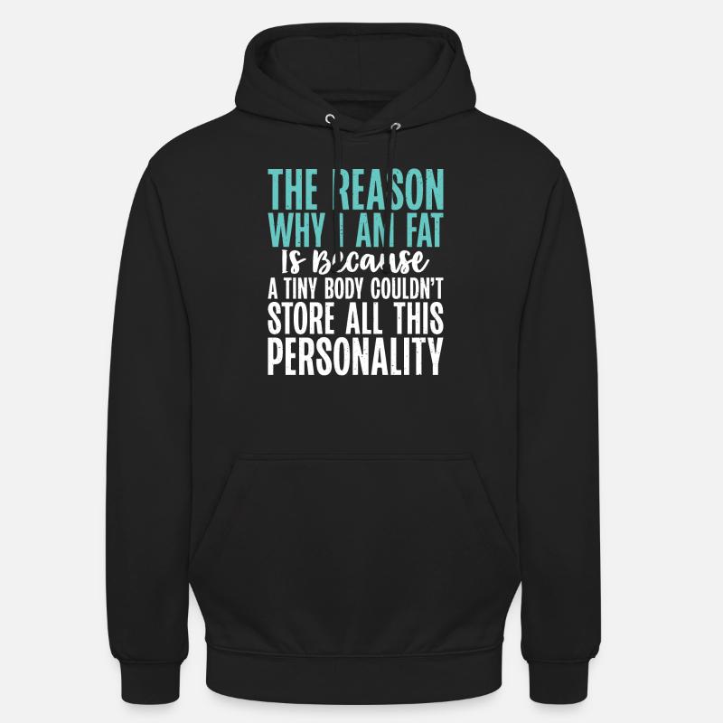 Cadeaux de graisse drôles - Sweat-shirt à capuche unisexe - noir