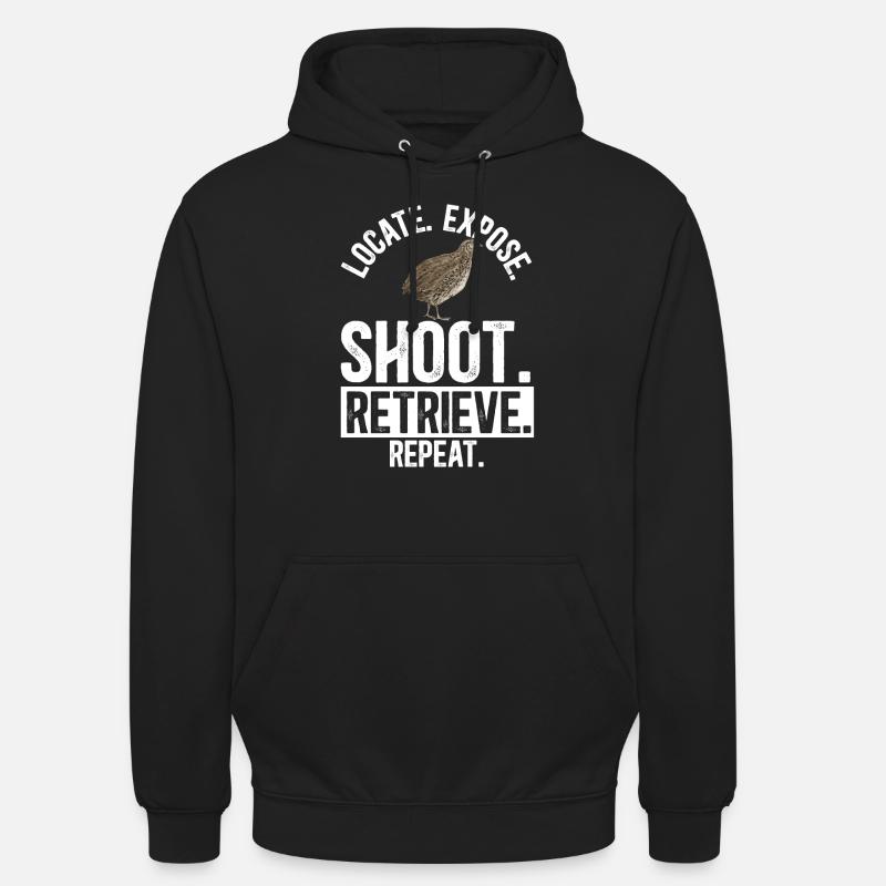 Wachtel Vogel - Unisex Hoodie - Schwarz