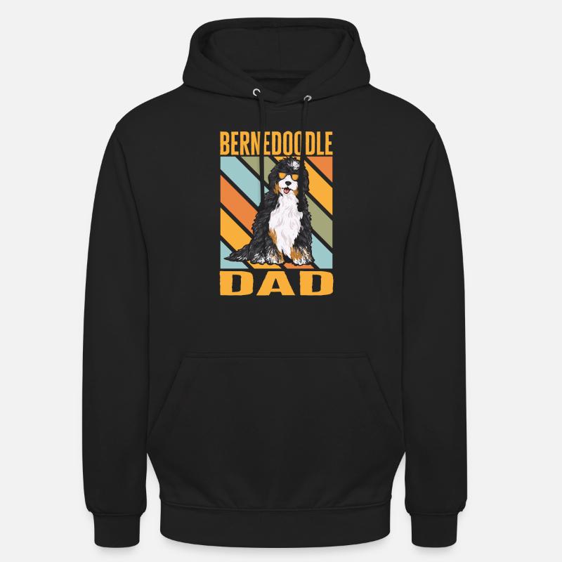 Bernedoodle Hund - Unisex Hoodie - Schwarz