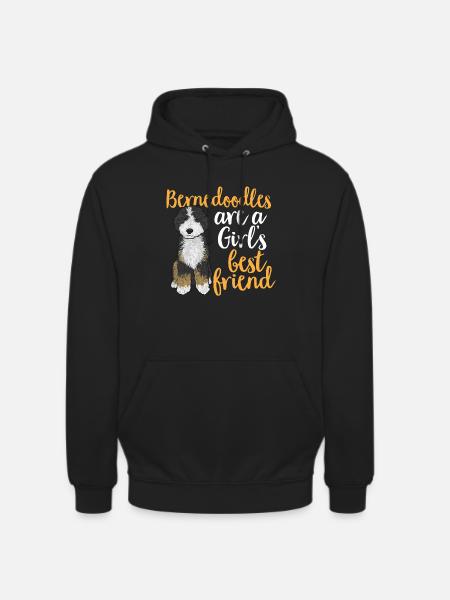 Bernedoodle Dog - Unisex Hoodie - black