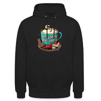 Ich-Zeit zum Nachdenken - Unisex Hoodie - Schwarz - Vorne - Alina (178cm) & Michal (187cm)