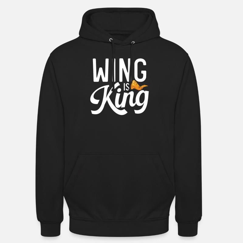 Cadeaux d’ailes de poulet - Sweat-shirt à capuche unisexe - noir