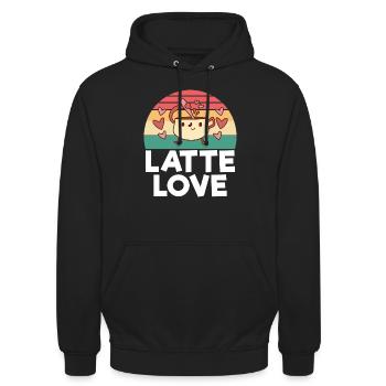 Coffee Gifts - Unisex Hoodie - Schwarz - Vorne - Alina (178cm) & Michal (187cm)
