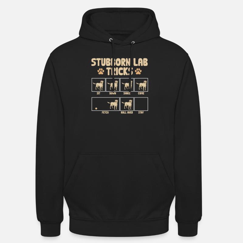 Labrador Retriever jaune - Sweat-shirt à capuche unisexe - noir