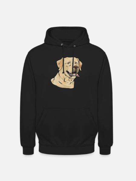 Gelber Labrador Retriever - Unisex Hoodie - Schwarz