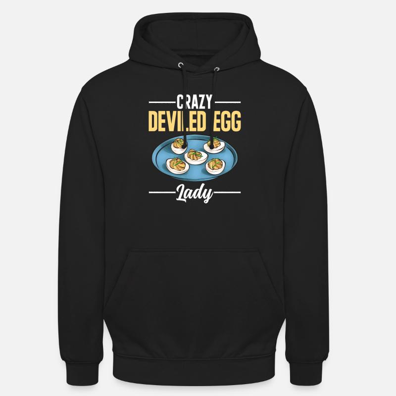 Gefüllte Eier Deviled Eggs - Unisex Hoodie - Schwarz