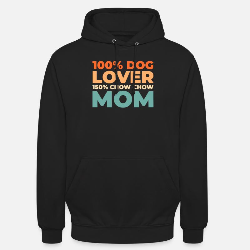 Chow Chow - Sweat-shirt à capuche unisexe - noir