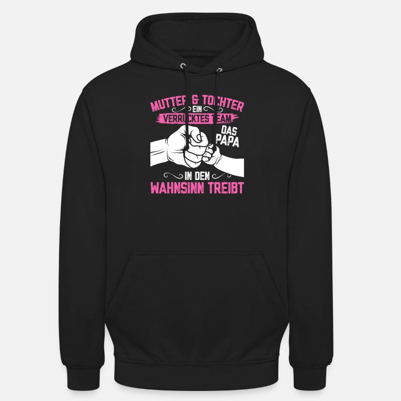 Mère et fille imbattables ensemble - Sweat-shirt à capuche unisexe - noir