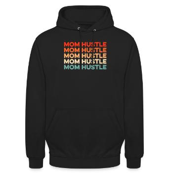 Mom Mom Coffee - Unisex Hoodie - black - Front - Alina (178cm) & Michal (187cm)