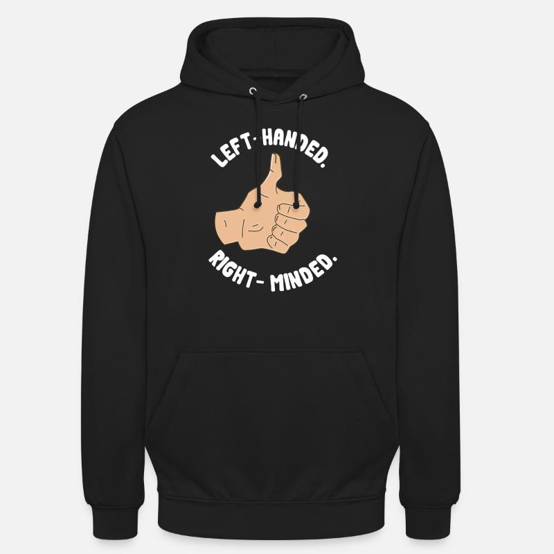 Linkshänder - Unisex Hoodie - Schwarz