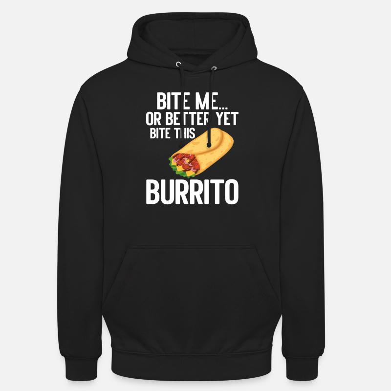 Cadeau Burrito - Sweat-shirt à capuche unisexe - noir