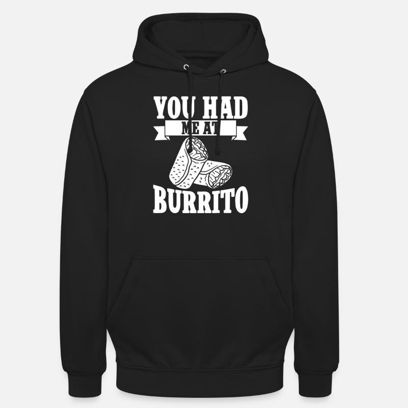 Cadeau Burrito - Sweat-shirt à capuche unisexe - noir