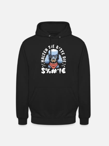 Poodles please shut up - Unisex Hoodie - black