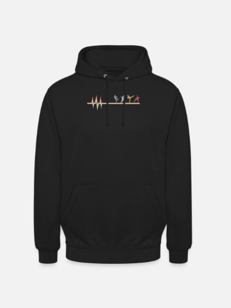 Taekwondo Ekg Heartbeat - Unisex Hoodie - black