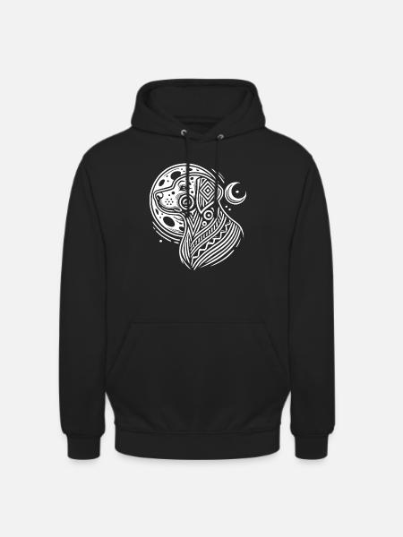 Dalmatian Moon Phases - Unisex Hoodie - black