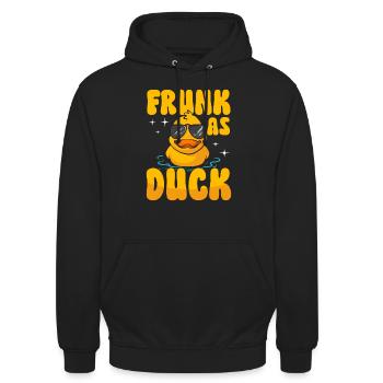 Rubber Duck Rubber Duck - Unisex Hoodie - black - Front - Alina (178cm) & Michal (187cm)