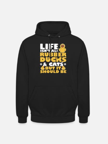 Rubber Duck Rubber Duck - Unisex Hoodie - black
