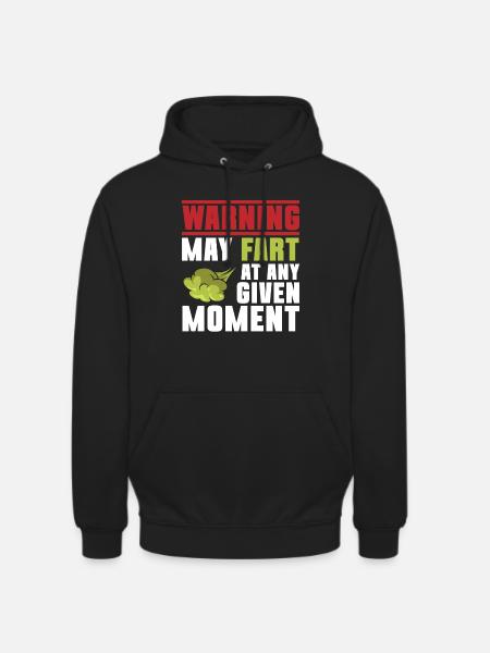fart farting farting farting - Unisex Hoodie - black