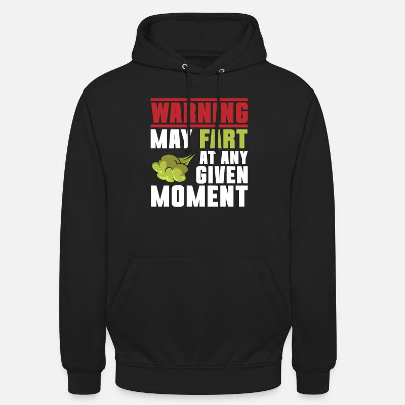 pet pète pète pète - Sweat-shirt à capuche unisexe - noir