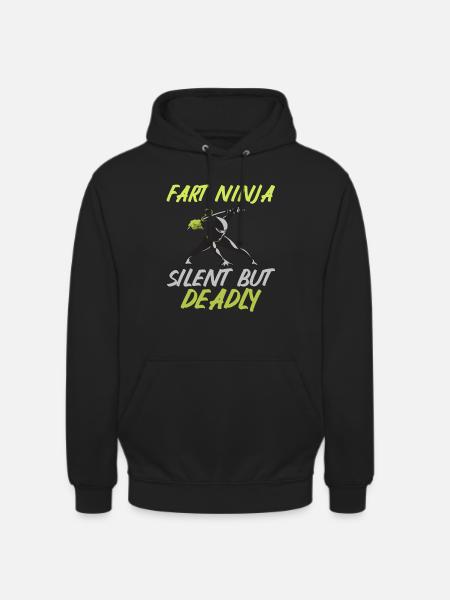 fart farting farting farting - Unisex Hoodie - black
