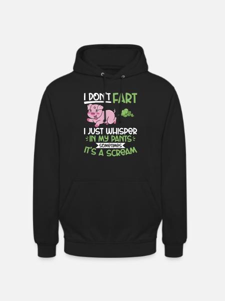 fart farting farting farting - Unisex Hoodie - black
