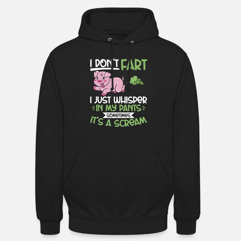 pet pète pète pète - Sweat-shirt à capuche unisexe - noir