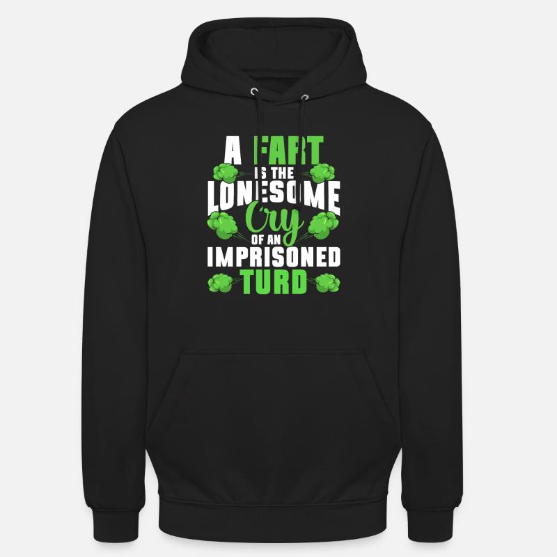 pet pète pète pète - Sweat-shirt à capuche unisexe - noir