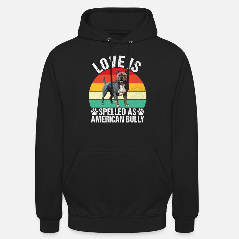 Cadeaux American Bully - Sweat-shirt à capuche unisexe - noir