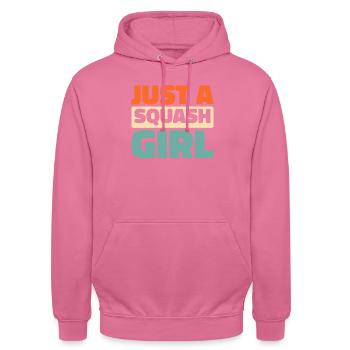 Squash Just A Squash Girl - Unisex Hoodie - Pink - Vorne - Alina (178cm) & Michal (187cm)