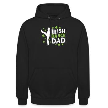 Irish Dance Irischer Tanz - Unisex Hoodie - Schwarz - Vorne - Alina (178cm) & Michal (187cm)