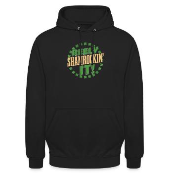 Irish Dance Irischer Tanz - Unisex Hoodie - Schwarz - Vorne - Alina (178cm) & Michal (187cm)